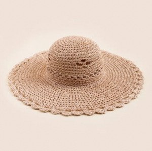Scallop Edge Floppy Hat