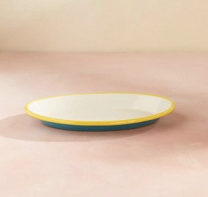 Color Drop Enamel Serving Platter