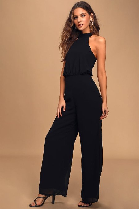 lulu little black jumpsuit